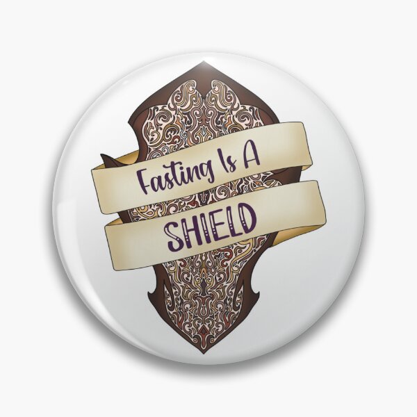 Item preview, Fasting is a shield  designed and sold by The Tsundoku Chronicles .