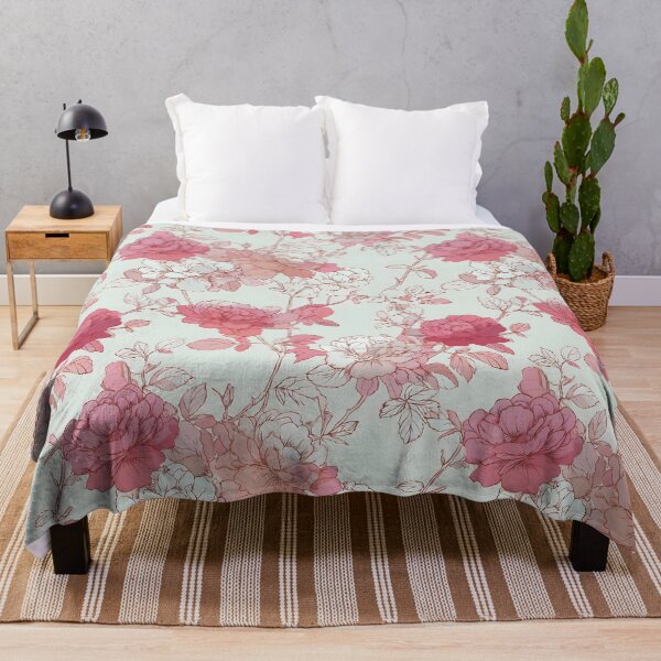 Item preview, Soft Cottagecore Rose Floral Seamless Print Pattern - Hand-Drawn Botanical Pattern designed and sold by Lewis-mart.