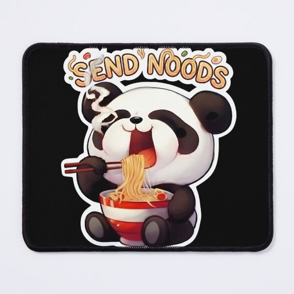 Item preview, Send Noods – Funny Cute Panda Eating Ramen designed and sold by FluffinCool.