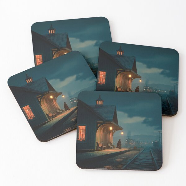 Item preview, Old Western Train Station At Dusk designed and sold by Rtymer.