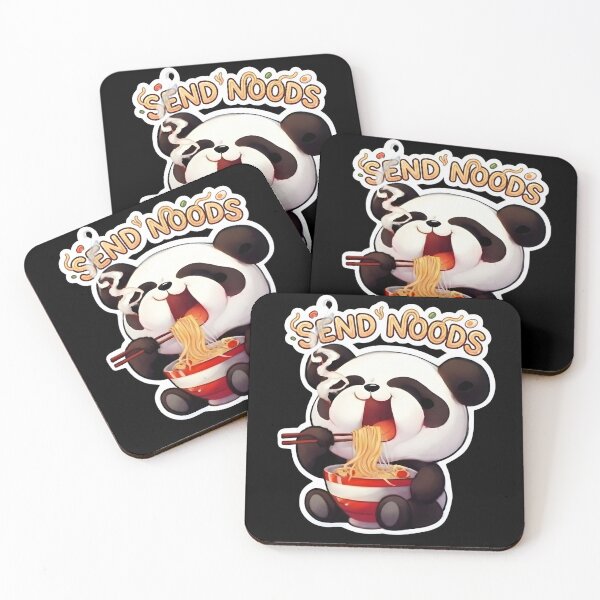 Item preview, Send Noods – Funny Cute Panda Eating Ramen designed and sold by FluffinCool.