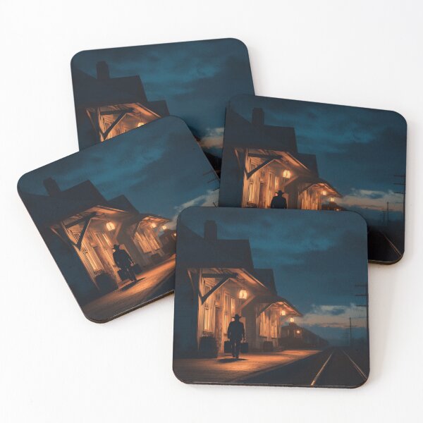 Item preview, Old Western Train Station At Dusk designed and sold by Rtymer.