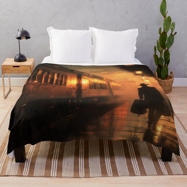 Item preview, Old Western Train Station At Dusk designed and sold by Rtymer.