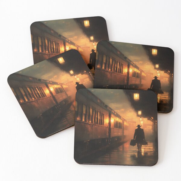 Item preview, Old Western Train Station At Dusk designed and sold by Rtymer.