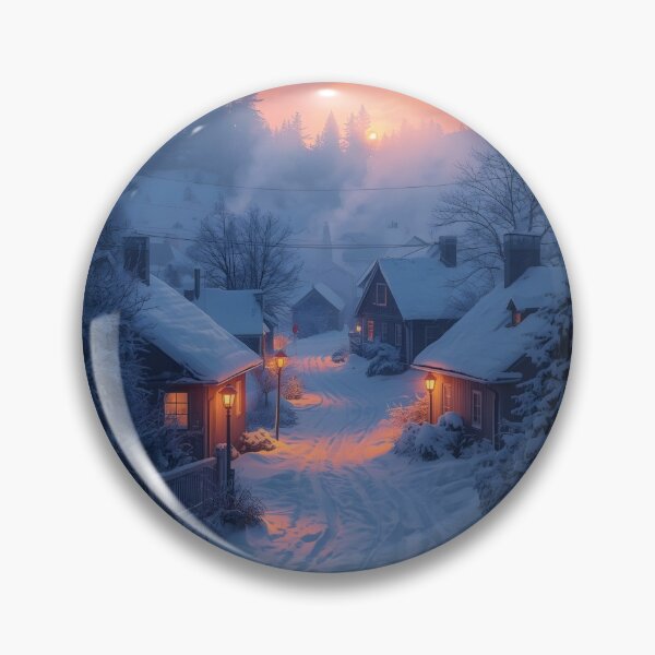 Item preview, Warm Window Lights Cozy Winter Village designed and sold by Valeree Store.