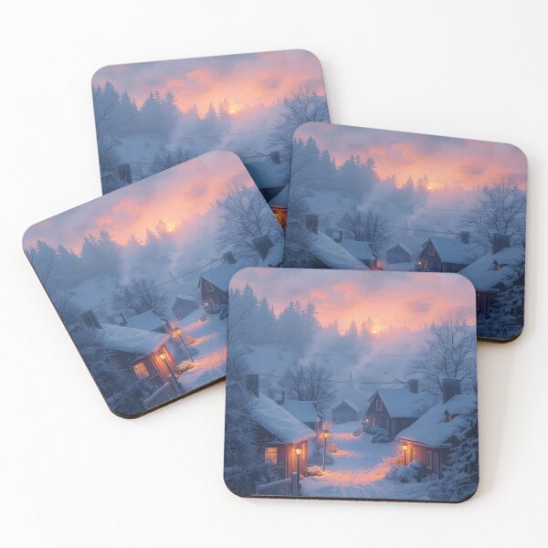 Item preview, Warm Window Lights Cozy Winter Village designed and sold by Valeree Store.