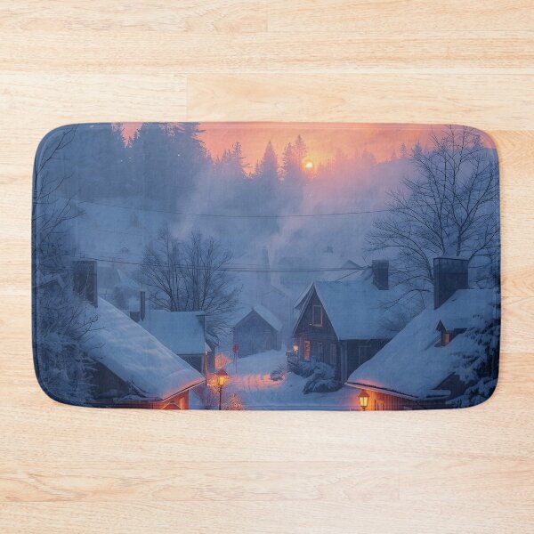 Item preview, Warm Window Lights Cozy Winter Village designed and sold by Valeree Store.