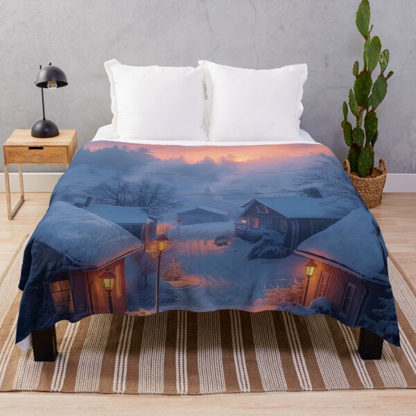 Item preview, Warm Window Lights Cozy Winter Village designed and sold by Valeree Store.