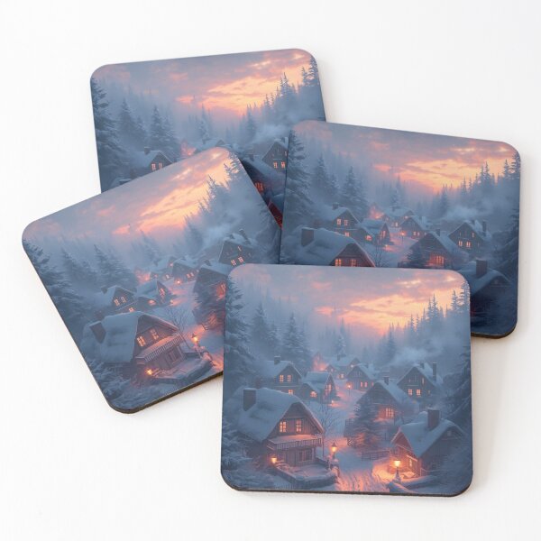 Item preview, Lantern-Lit Snowy Evening Christmas Scene designed and sold by Valeree Store.