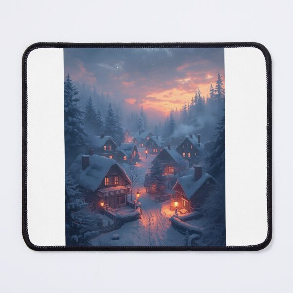 Item preview, Lantern-Lit Snowy Evening Christmas Scene designed and sold by Valeree Store.