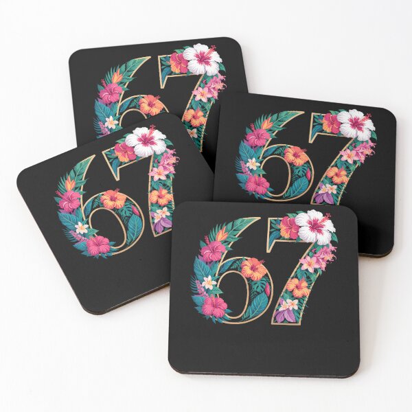 Item preview, 67 Floral Flower Gen 67Th Birthday Number 67 designed and sold by TysonLangosh.