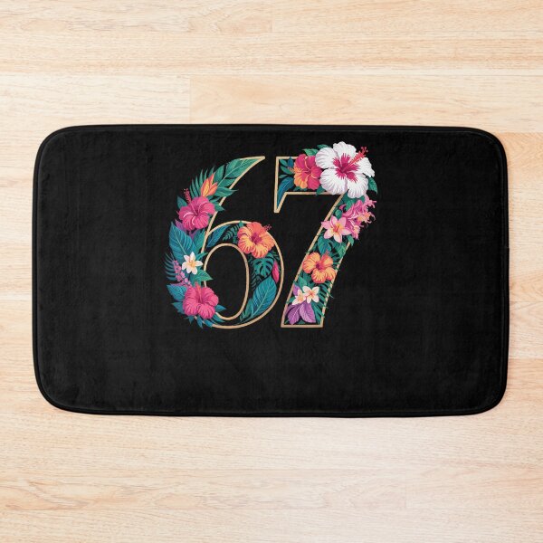 Item preview, 67 Floral Flower Gen 67Th Birthday Number 67 designed and sold by TysonLangosh.