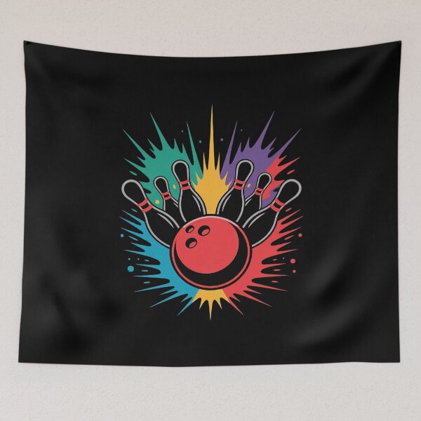Item preview, Colorful Bowling Game Day Bowling Cute Colorsplash Ball  designed and sold by FadeOfThrone.