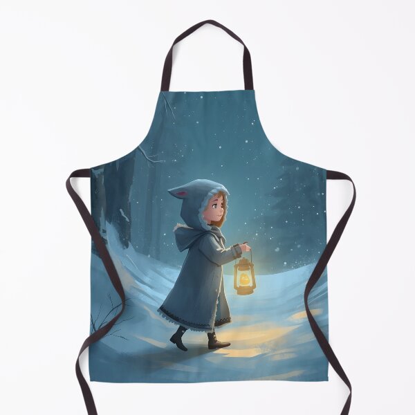 Item preview, Snowy Forest Girl Fantasy Christmas Art designed and sold by Valeree Store.