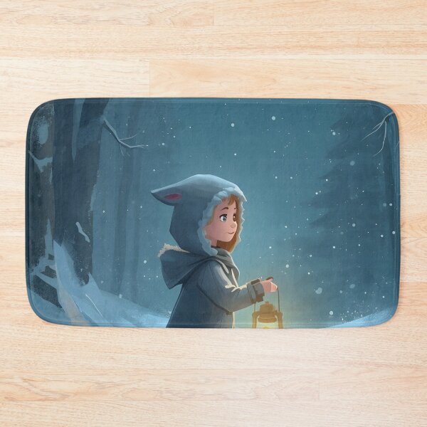 Item preview, Snowy Forest Girl Fantasy Christmas Art designed and sold by Valeree Store.