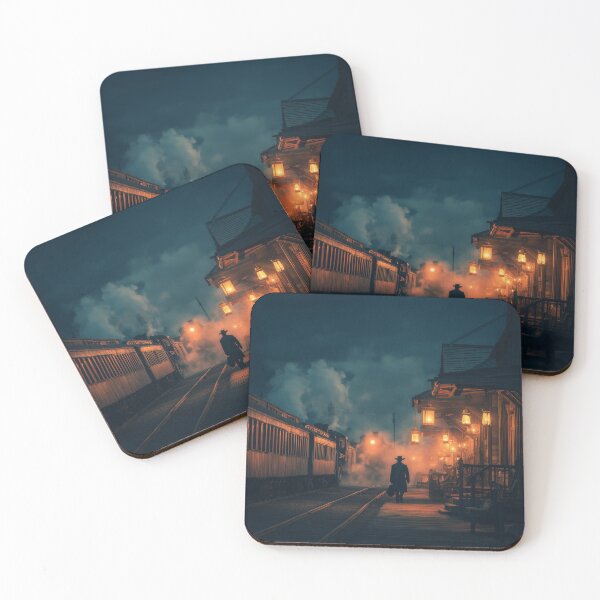 Item preview, Old Western Train Station At Dusk designed and sold by Rtymer.
