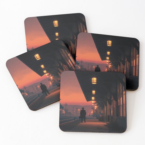 Item preview, Old Western Train Station At Dusk designed and sold by Rtymer.