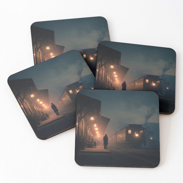 Item preview, Old Western Train Station At Dusk designed and sold by Rtymer.