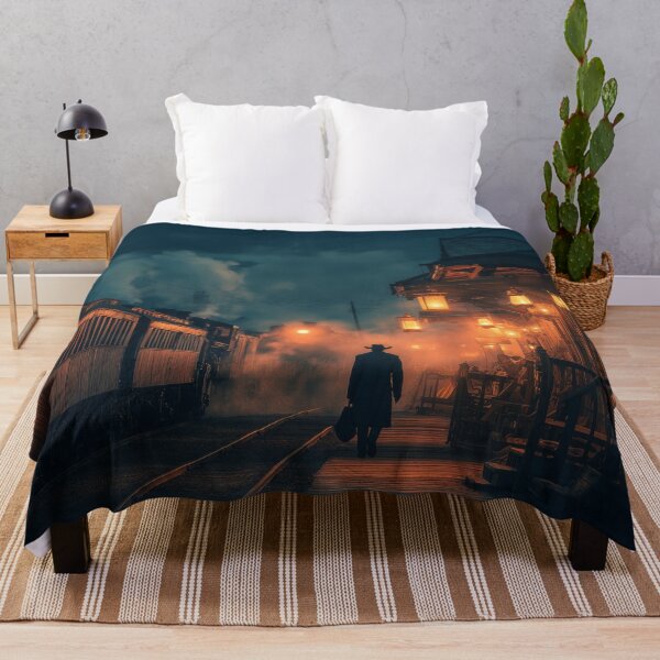Item preview, Old Western Train Station At Dusk designed and sold by Rtymer.