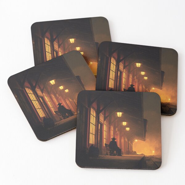 Item preview, Old Western Train Station At Dusk designed and sold by Rtymer.