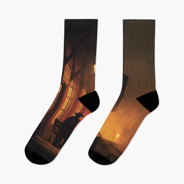 Item preview, Old Western Train Station At Dusk designed and sold by Rtymer.