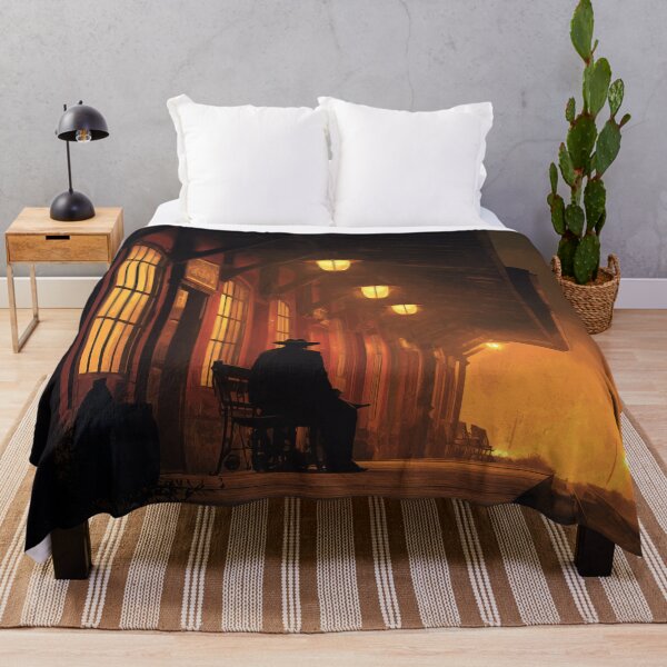 Item preview, Old Western Train Station At Dusk designed and sold by Rtymer.