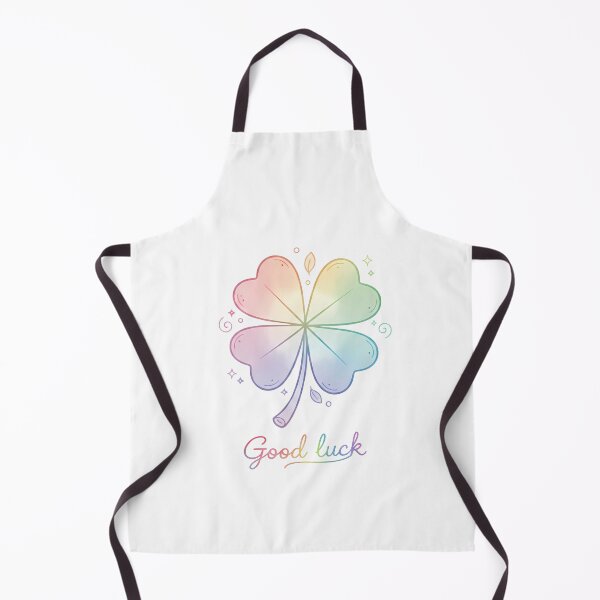 Item preview, Kawaii Rainbow Four-Leaf Clover - Good Luck Charm designed and sold by Minimochi Art.