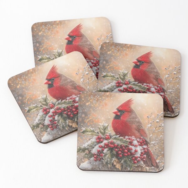 Item preview, Scarlet Stillness Beneath Falling Snow designed and sold by bloorose.