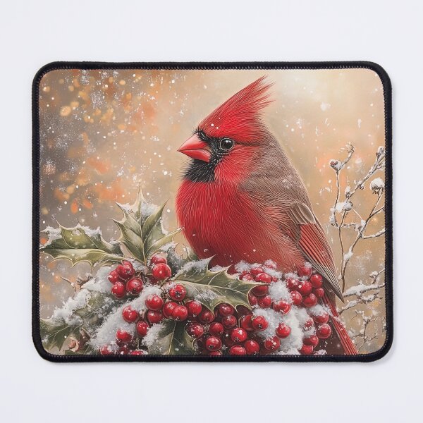Item preview, Scarlet Stillness Beneath Falling Snow designed and sold by bloorose.