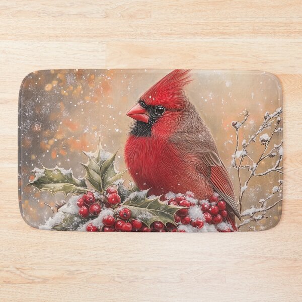 Item preview, Scarlet Stillness Beneath Falling Snow designed and sold by bloorose.
