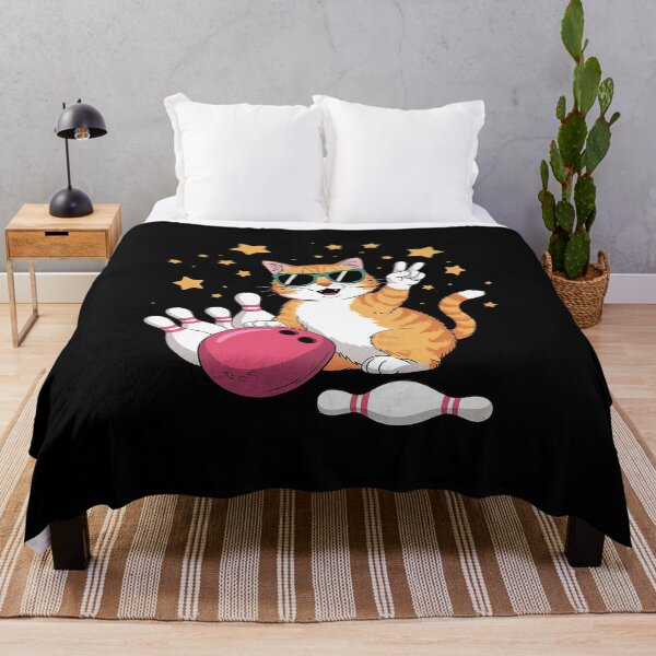 Item preview, Cute Cat With Sunglasses Cat Playing Bowling For men women designed and sold by FadeOfThrone.