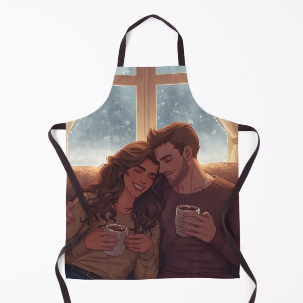 Item preview, Couple by Window Cozy Winter Illustration designed and sold by Valeree Store.