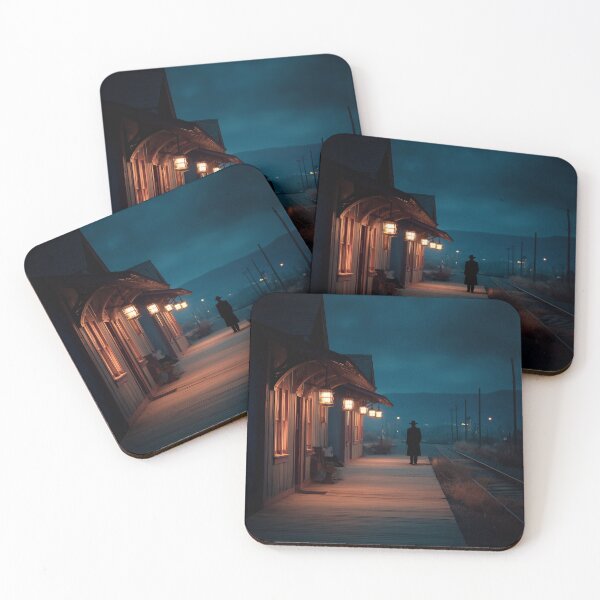 Item preview, Old Western Train Station At Dusk designed and sold by Rtymer.