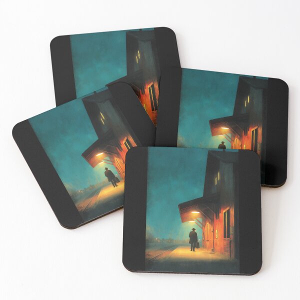 Item preview, Old Western Train Station At Dusk designed and sold by Rtymer.