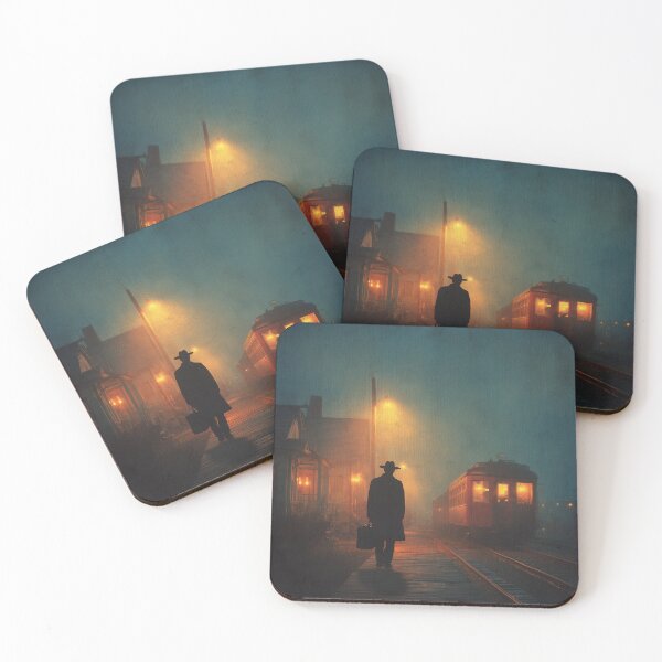 Item preview, Old Western Train Station At Dusk designed and sold by Rtymer.