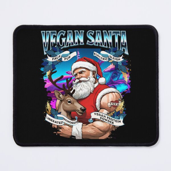 Item preview, Badass Christmas Vegan Santa designed and sold by Cult of Seitan.