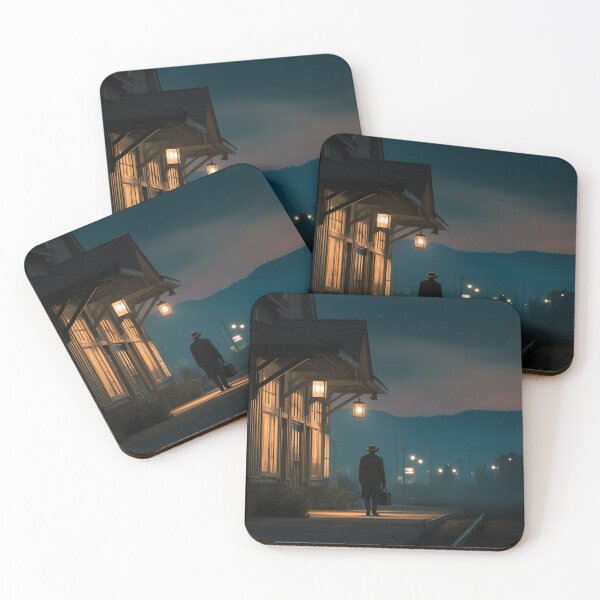 Item preview, Old Western Train Station At Dusk designed and sold by Rtymer.