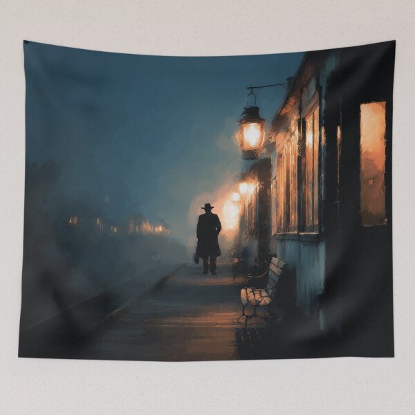 Item preview, Old Western Train Station At Dusk designed and sold by Rtymer.