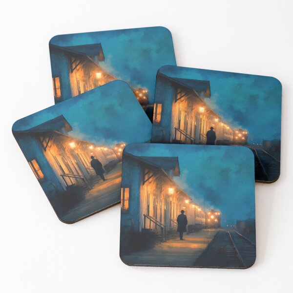 Item preview, Old Western Train Station At Dusk designed and sold by Rtymer.