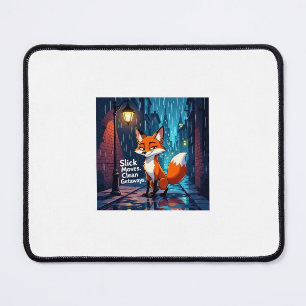 Item preview, Urban Noir Fox – Slick Moves Clean Getaways | Bold Vector Animal Art designed and sold by WhimsyByPaul.redbubble.com.