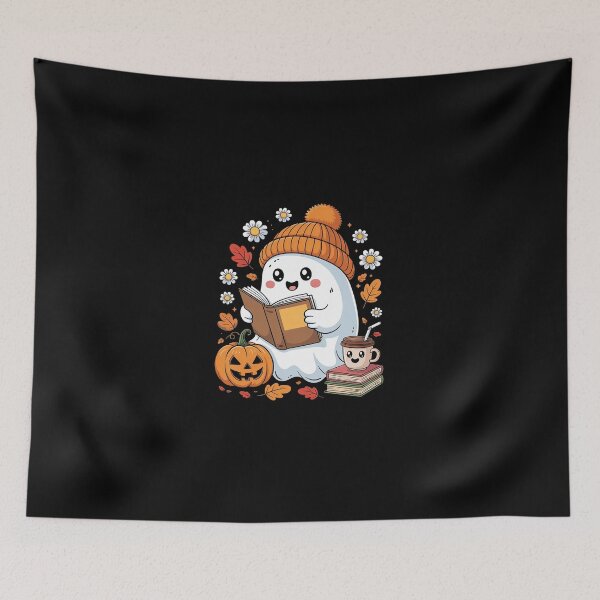 Item preview, Cute Ghost Reading Book Lovers Halloween Ghost Coffee Women1  designed and sold by SyntaxClaw.