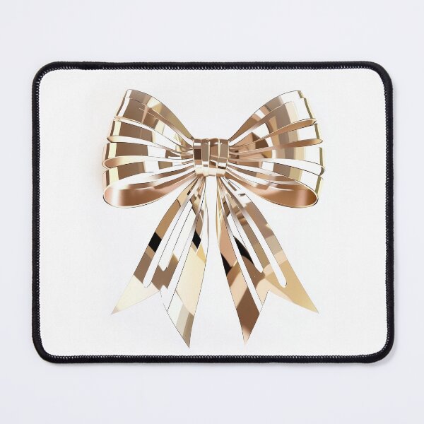 Item preview, Elegant Gold Christmas Bow Art designed and sold by GlowValeStudio.