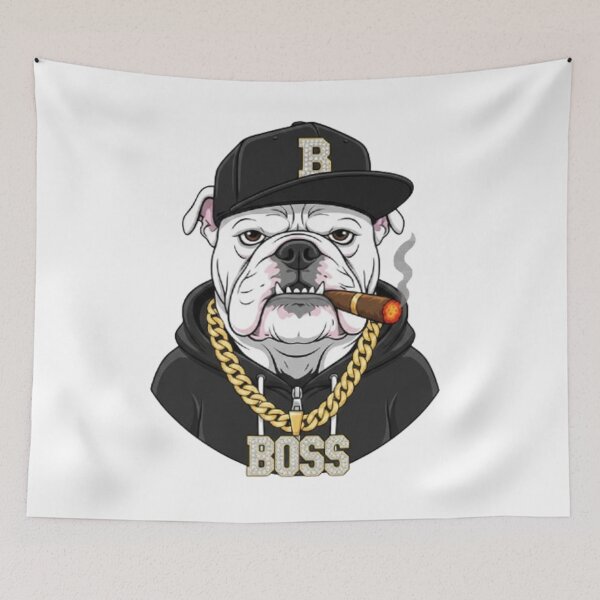 Item preview, BOSS Cool Bulldog with Cigar and Gold Chain designed and sold by CHRIST5000.
