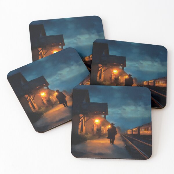 Item preview, Old Western Train Station At Dusk designed and sold by Rtymer.