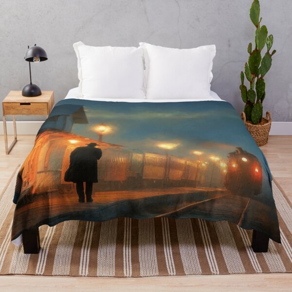 Item preview, Old Western Train Station At Dusk designed and sold by Rtymer.