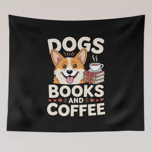 Item preview, Dogs Books And Coffee Coffee Dog & Reading Lover  designed and sold by FadeOfThrone.