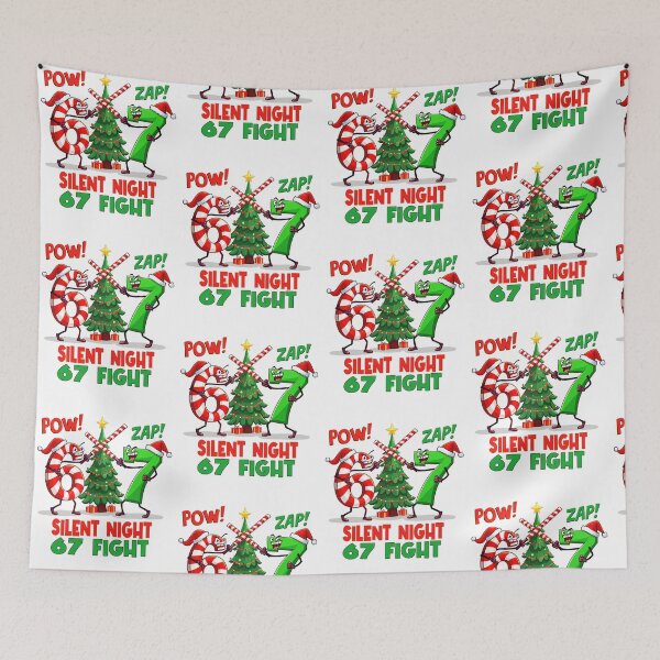 Item preview, Silent Night 67 Fight Christmas 67 Six Seven Xmas Gen Alpha designed and sold by pansak.