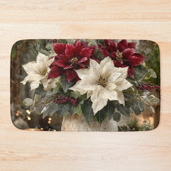 Item preview, Fireside Blooms: A Yuletide Still Life designed and sold by bloorose.