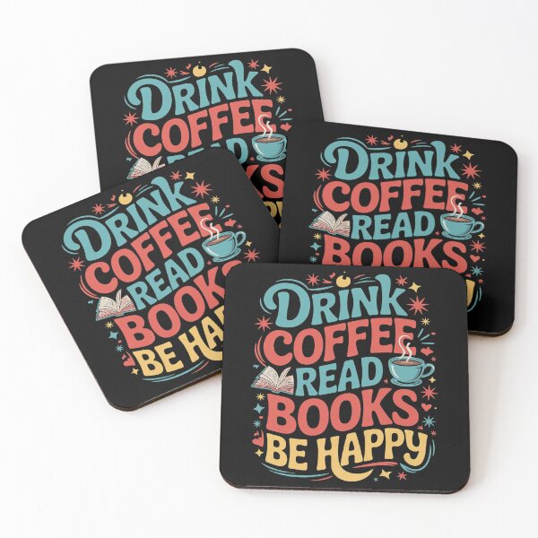 Item preview, Drink Coffee Read Books Be Happy 1  designed and sold by MarryIsMonth.