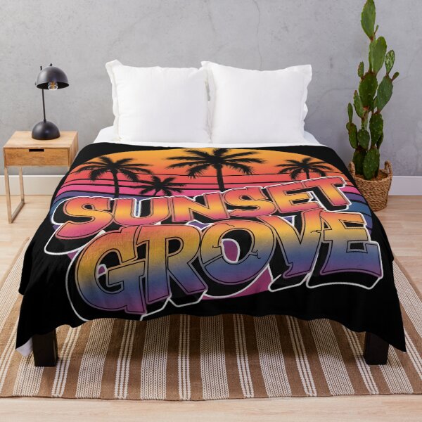 Artikelvorschau, Sunset Grove Retro Sunset Palmen Design entworfen und verkauft von SoulenCify.